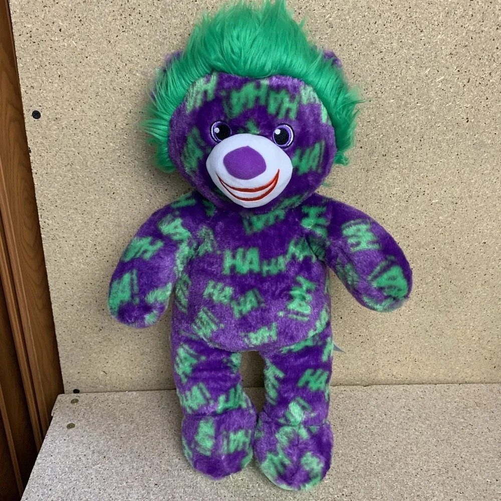 Build A Bear Joker Plush Bear Stuffed DC Comics Batman BAB